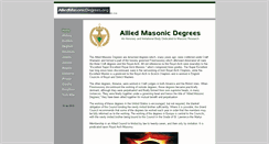 Desktop Screenshot of alliedmasonicdegrees.org